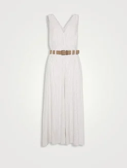 Twill Dress With Monili