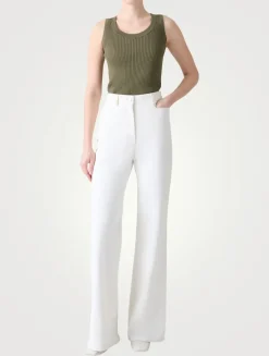 Twisted Cotton Rib Tank Top