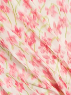 Twisted Mini Dress In Floral Print