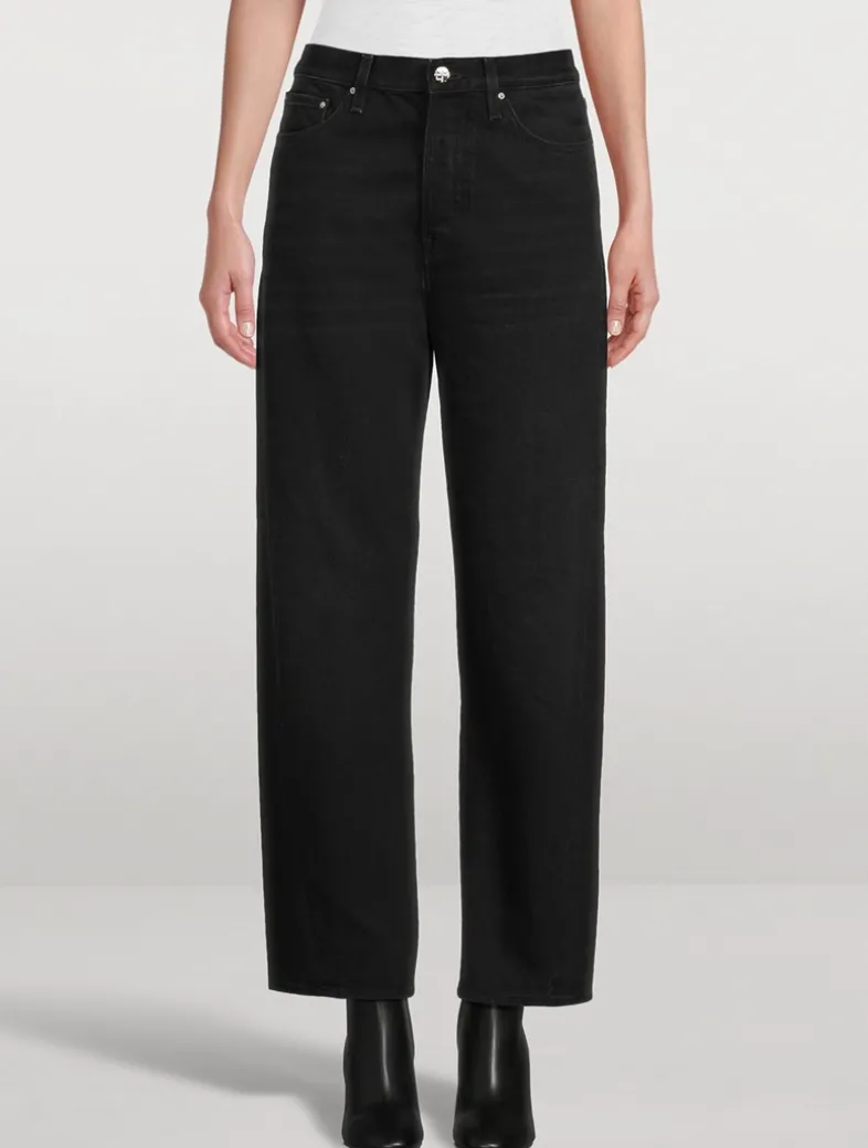 Twisted Seam Straight Jeans