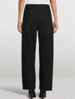 Twisted Seam Straight Jeans