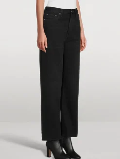 Twisted Seam Straight Jeans