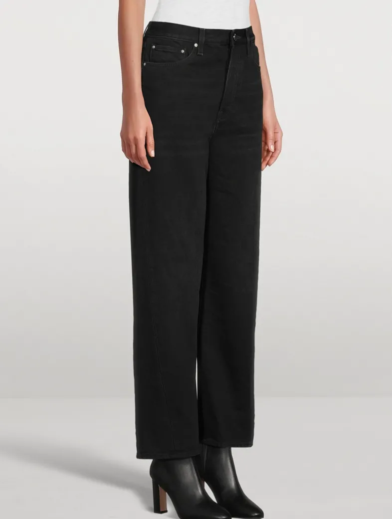 Twisted Seam Straight Jeans