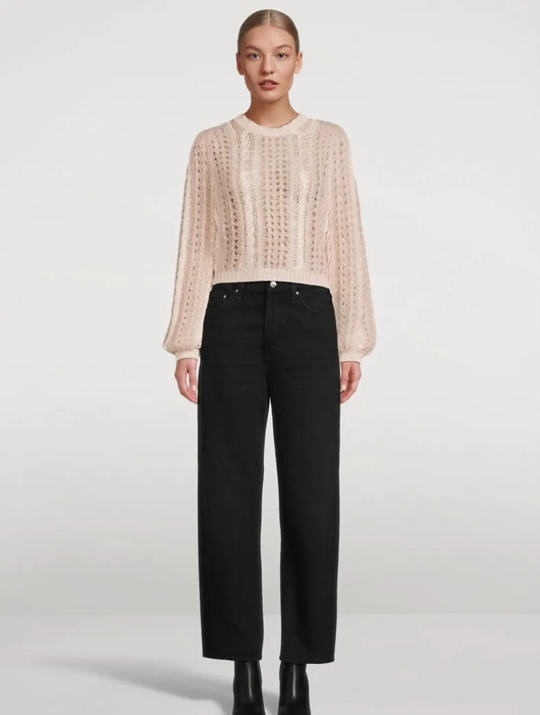 Twisted Seam Straight Jeans