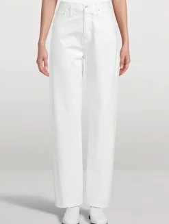 Twisted-Seam Straight Jeans