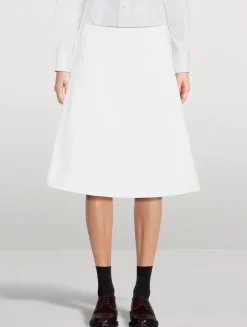 Typewriter Cloth Midi Skirt