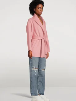 Tyra Belted Wool Wrap Coat