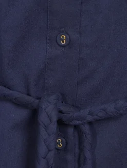 Valerie Caftan With Embroidered Seashells And Corals