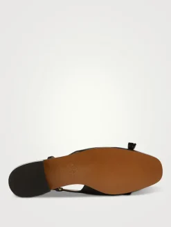 Valet Du Roi Leather Slingback Pumps