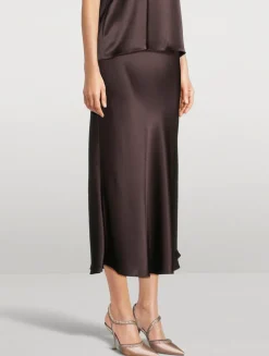 Valetta Satin Slip Skirt