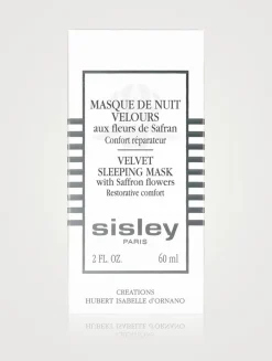 Velvet Sleeping Mask With Saffron Flowers