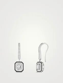 Vendôme Liseré 18K White Gold Drop Earrings With Diamonds
