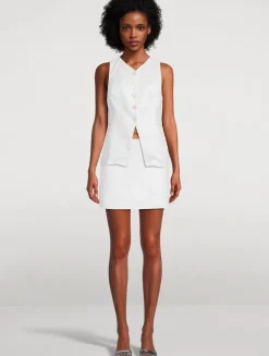 Veranda Linen Mini Skirt