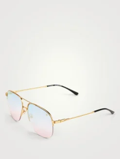 VF Collins 24K Gold Aviator Sunglasses