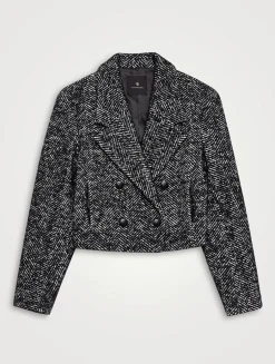 Vienna Cropped Tweed Blazer
