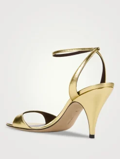 Vika Metallic Leather Sandals