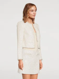 Vintra Embellished Tweed Jacket