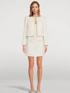 Vintra Embellished Tweed Jacket