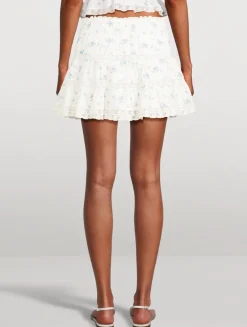 Viro Mini Skirt In Floral Print