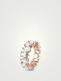 Vittore Rose Gold Plated Eternity Band Ring