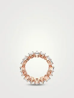 Vittore Rose Gold Plated Eternity Band Ring
