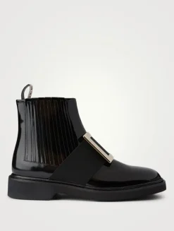Viv' Rangers Patent Leather Chelsea Boots