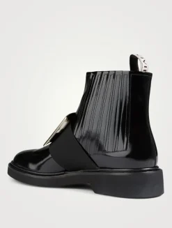 Viv' Rangers Patent Leather Chelsea Boots