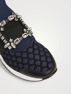 Viv' Run Sneakers With Strass Buckle
