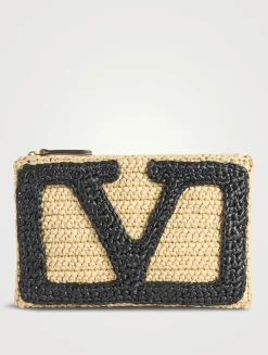 Viva Superstar Raffia Pouch
