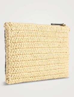 Viva Superstar Raffia Pouch