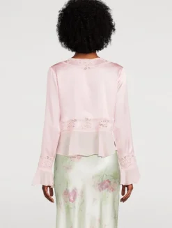 Vivetta Silk Tie-Front Blouse