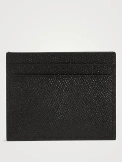 VLogo Leather Card Case