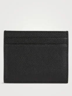 VLogo Leather Card Holder
