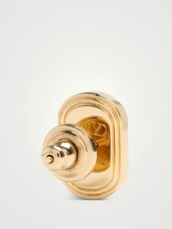 VLogo Ovalette Stud Earrings