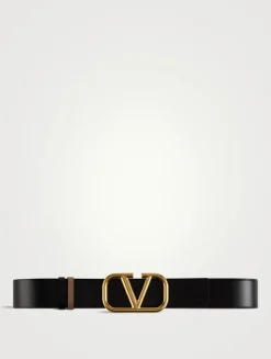 VLOGO Reversible Leather Belt