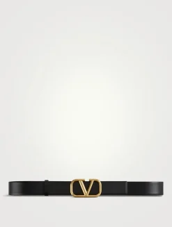 VLogo Reversible Leather Belt