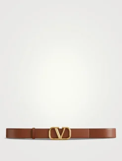 VLogo Reversible Leather Belt
