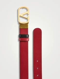 VLogo Reversible Leather Belt