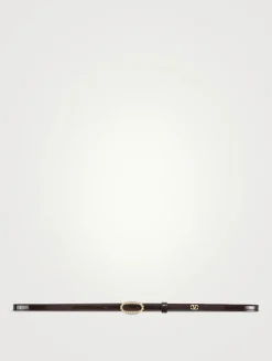 VLogo Signature Leather Belt