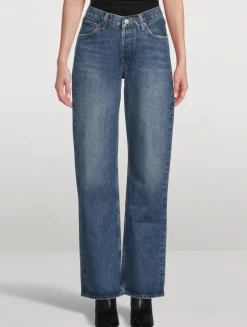 V-Waist Kelly Straight-Leg Jeans