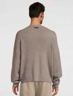 Waffle Crewneck Sweater