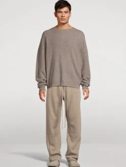 Waffle Crewneck Sweater