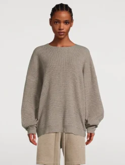 Waffle Crewneck Sweater