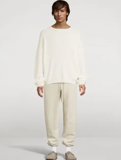 Waffle Crewneck Sweater