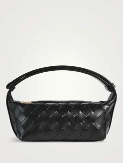 Wallace Town Intrecciato Leather Shoulder Bag