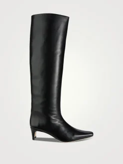Wally Leather Knee-High Boots