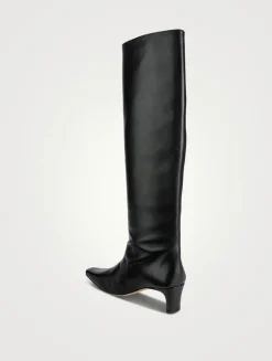 Wally Leather Knee-High Boots