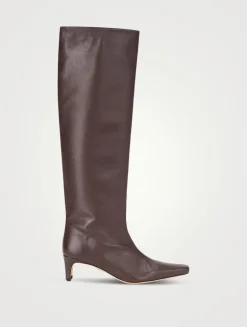 Wally Leather Knee-High Boots