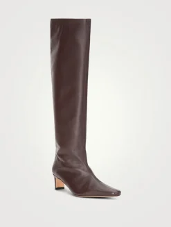 Wally Leather Knee-High Boots