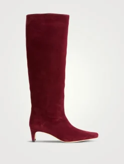 Wally Suede Knee-High Boots